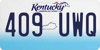 KY license plate 409UWQ