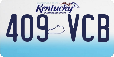 KY license plate 409VCB
