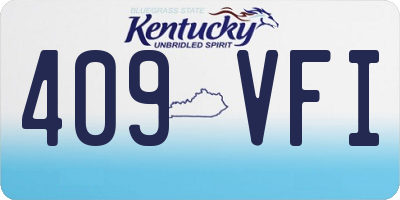 KY license plate 409VFI