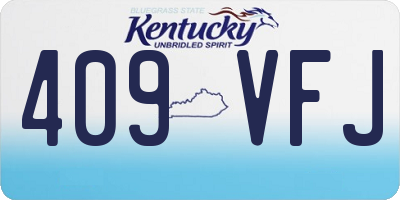 KY license plate 409VFJ