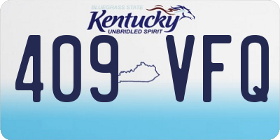 KY license plate 409VFQ