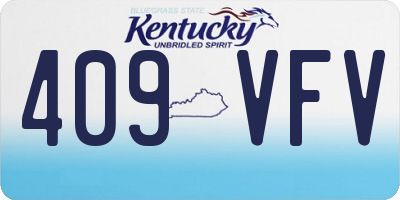 KY license plate 409VFV