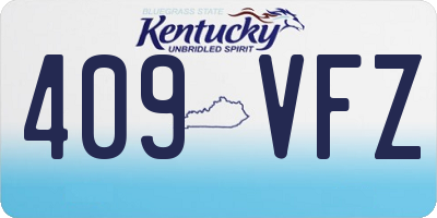 KY license plate 409VFZ