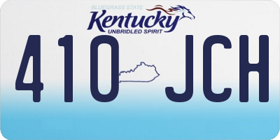 KY license plate 410JCH