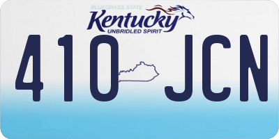 KY license plate 410JCN