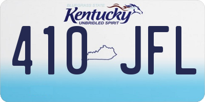 KY license plate 410JFL