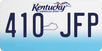 KY license plate 410JFP