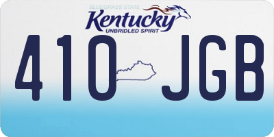 KY license plate 410JGB