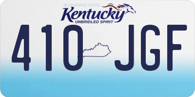 KY license plate 410JGF