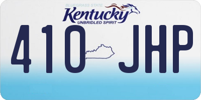 KY license plate 410JHP
