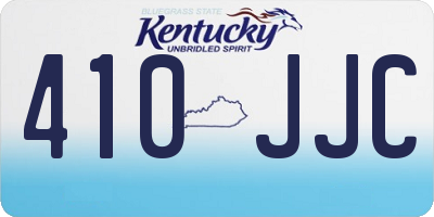 KY license plate 410JJC