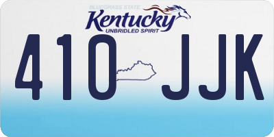 KY license plate 410JJK