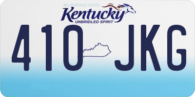 KY license plate 410JKG