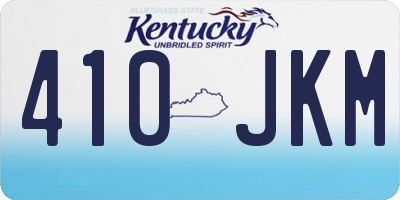 KY license plate 410JKM