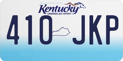 KY license plate 410JKP