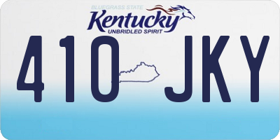 KY license plate 410JKY