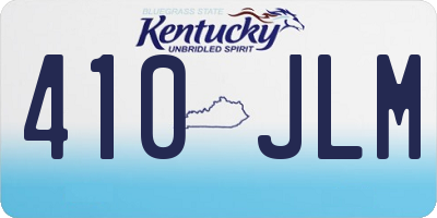 KY license plate 410JLM