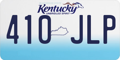 KY license plate 410JLP