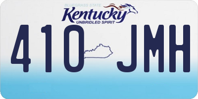 KY license plate 410JMH
