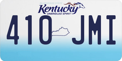 KY license plate 410JMI