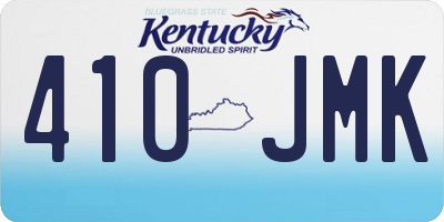 KY license plate 410JMK