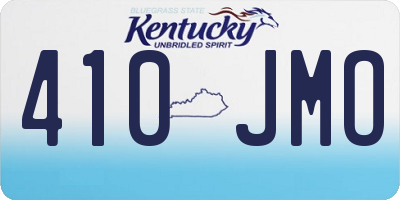 KY license plate 410JMO
