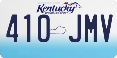KY license plate 410JMV