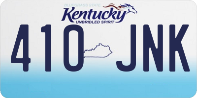 KY license plate 410JNK