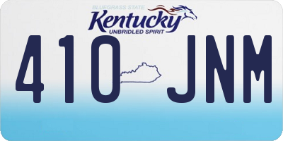 KY license plate 410JNM