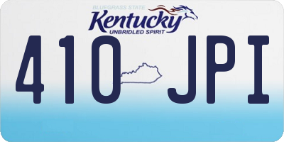 KY license plate 410JPI