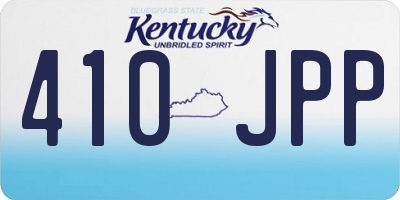 KY license plate 410JPP