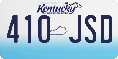 KY license plate 410JSD