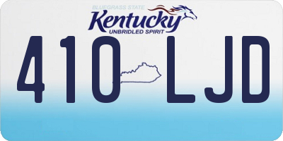 KY license plate 410LJD