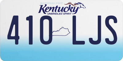 KY license plate 410LJS