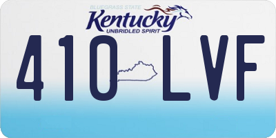 KY license plate 410LVF