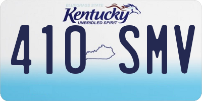 KY license plate 410SMV