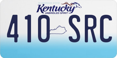 KY license plate 410SRC