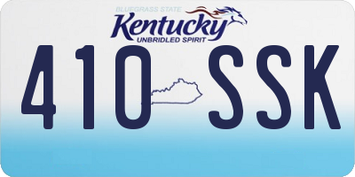 KY license plate 410SSK