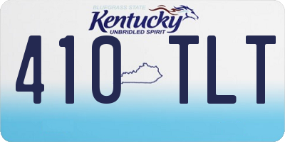 KY license plate 410TLT