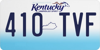KY license plate 410TVF