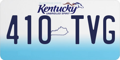 KY license plate 410TVG
