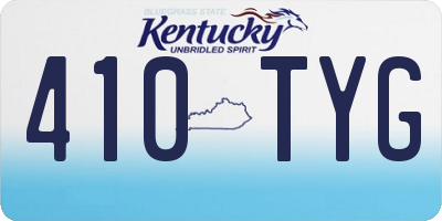 KY license plate 410TYG