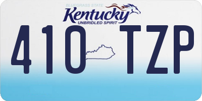 KY license plate 410TZP