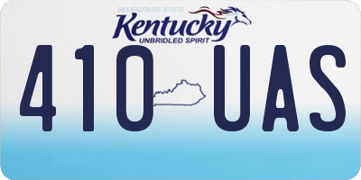 KY license plate 410UAS