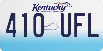 KY license plate 410UFL