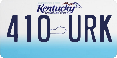 KY license plate 410URK