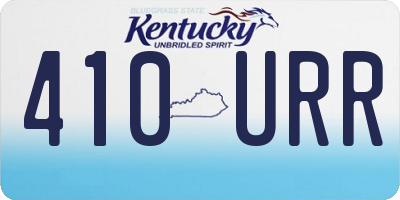 KY license plate 410URR