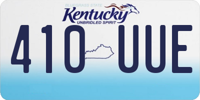 KY license plate 410UUE