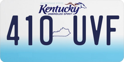 KY license plate 410UVF