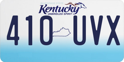 KY license plate 410UVX